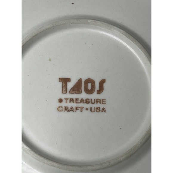 VTG Treasure Craft Taos Tile Trivet Hotplate Chile Peppers Retired - Picture 3 of 6